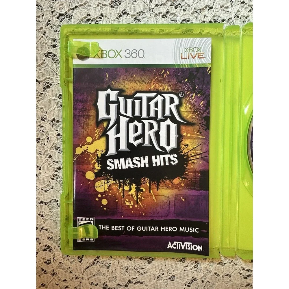 Guitar Hero Smash Hits Microsoft Xbox 360 Complete CIB Tested
